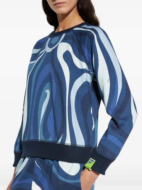 PUCCI Marmo-print sweatshirt - Blue
