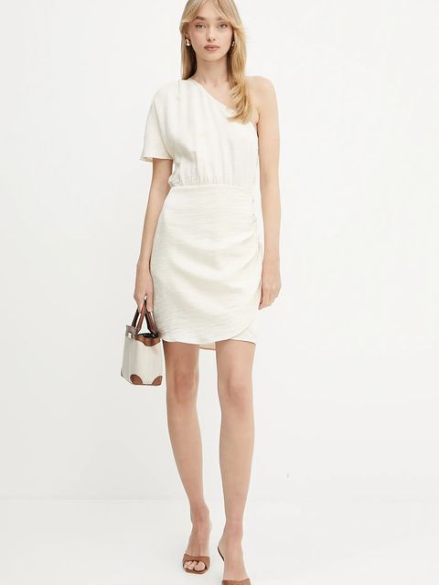 Morgan sukienka kolor beżowy mini prosta - zdjęcie produktu nr 2