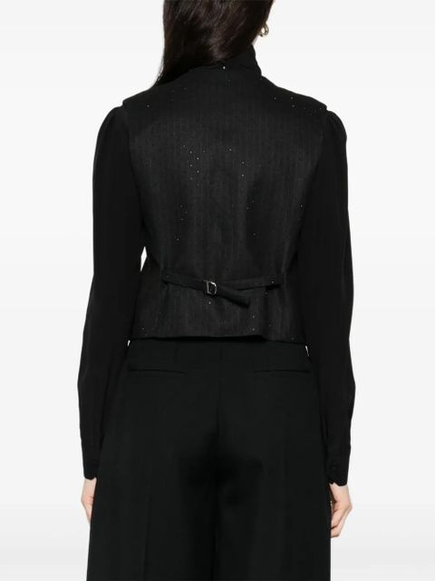 Maje buttoned vest - Black