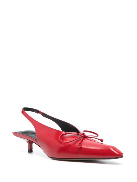 Jacquemus 35mm Cubisto slingback - Red - zdjęcie produktu nr 2