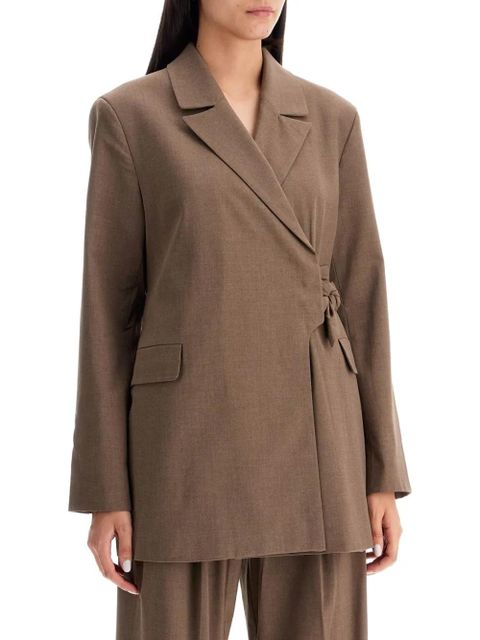 GANNI wrap-design blazer - Brown - zdjęcie produktu nr 2