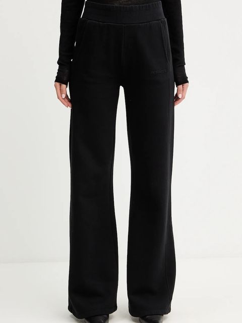 Patrizia Pepe spodnie dresowe bawełniane damskie kolor czarny gładkie 2P1718 J079 - zdjęcie produktu nr 1