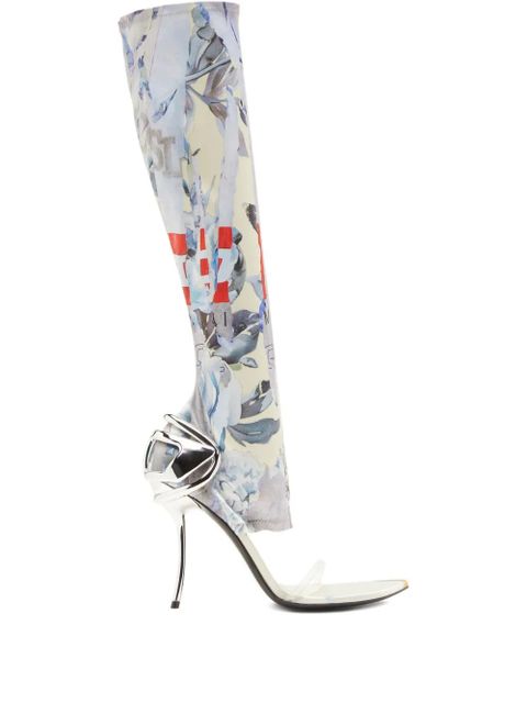 Diesel 105mm Remaster Capsule D-Ten&Half boots - Silver - zdjęcie produktu nr 1