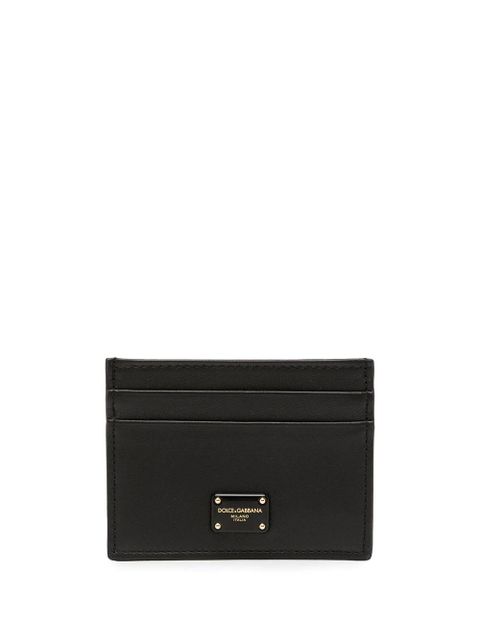 Dolce & Gabbana logo plaque cardholder - Black - zdjęcie produktu nr 1
