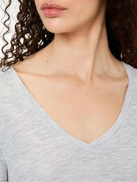 American Vintage Jacksonville V-neck short-sleeved T-shirt - Grey