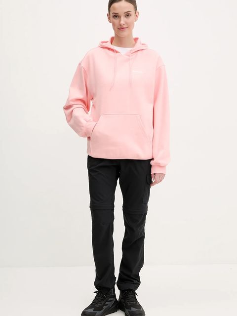 Columbia bluza dresowa Aldermore kolor pomarańczowy z kapturem gładka 2123001 - zdjęcie produktu nr 2