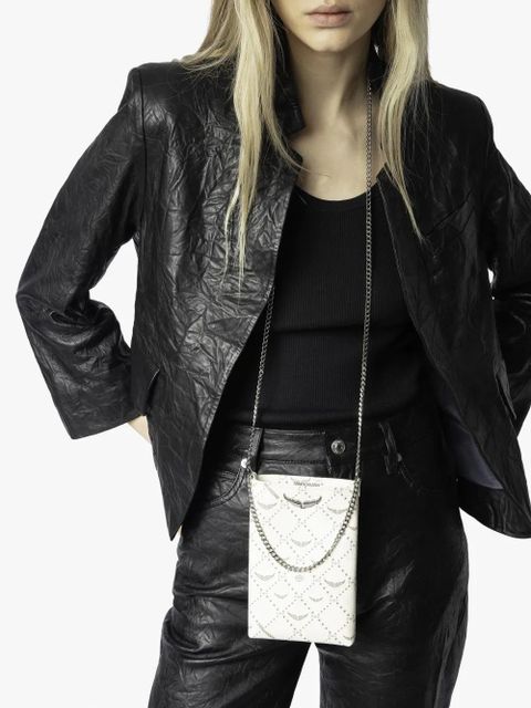 Zadig&Voltaire Rock phone pouch - White