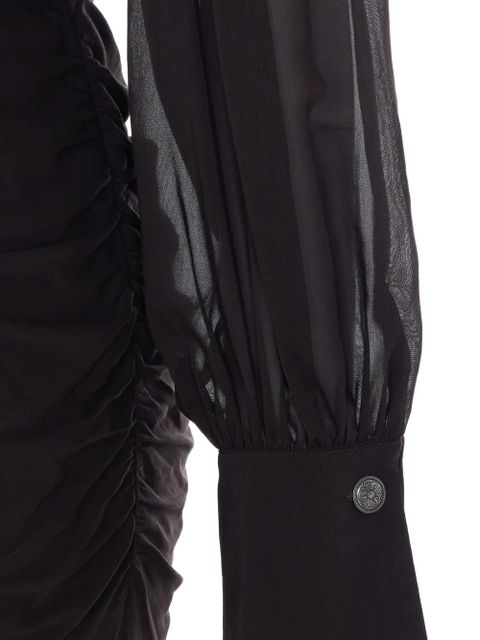 PINKO Apricena long-sleeve mini dress - Brown