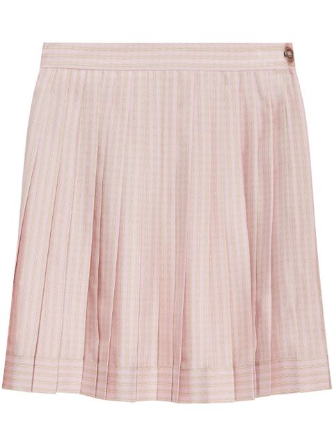 Versace chain-print pleated skirt - Pink - zdjęcie produktu nr 1