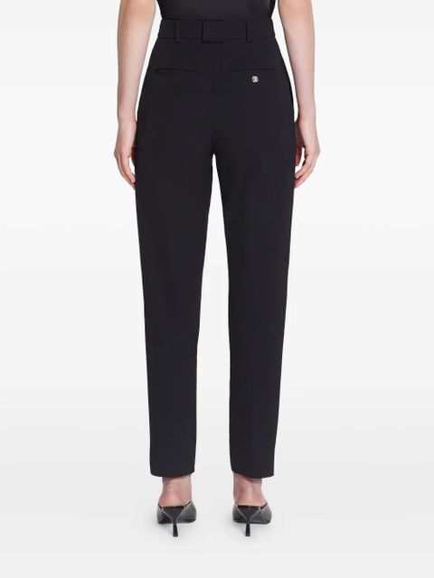 Lanvin pleated cotton trousers - Black