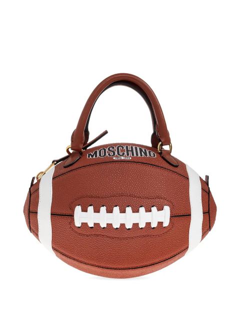 Moschino football top handle tote bag - Brown - zdjęcie produktu nr 1