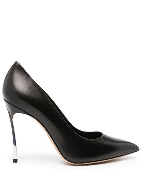 Casadei Blade 110mm leather pumps - Black - zdjęcie produktu nr 1