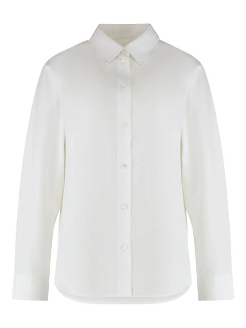 Burberry buttoned long-sleeve cotton shirt - White - zdjęcie produktu nr 1