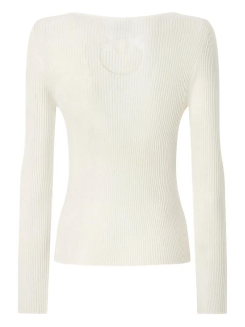 PINKO cut-out cardigan - White - zdjęcie produktu nr 2