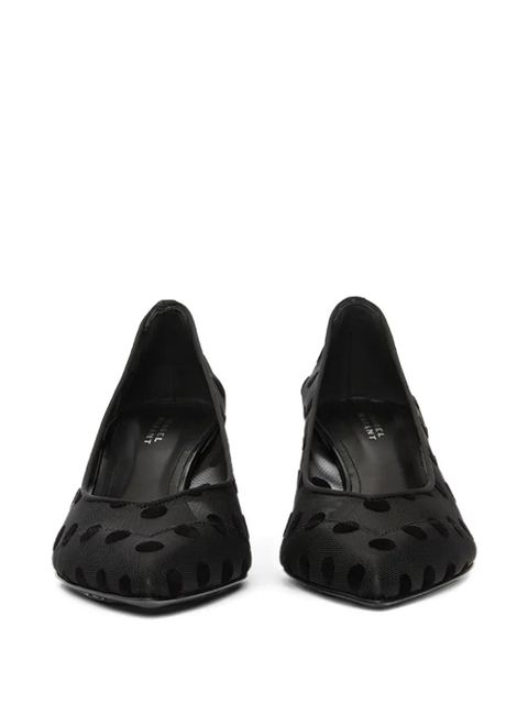 ISABEL MARANT Peleo polka-dot mesh pumps - Black