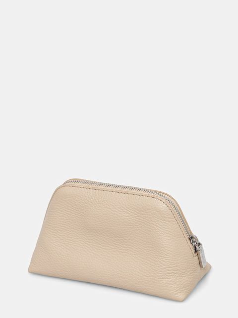 Coccinelle kosmetyczka skórzana 3-pack kolor beżowy E5.TMF.25.04.01