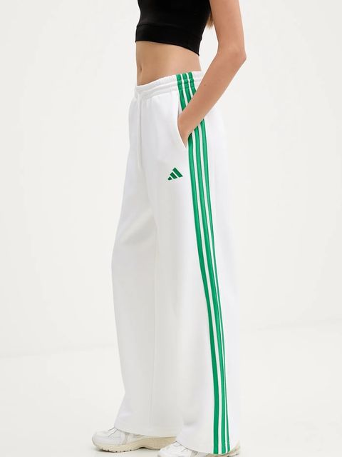 adidas spodnie dresowe Stadium damskie kolor biały z aplikacją JW0533