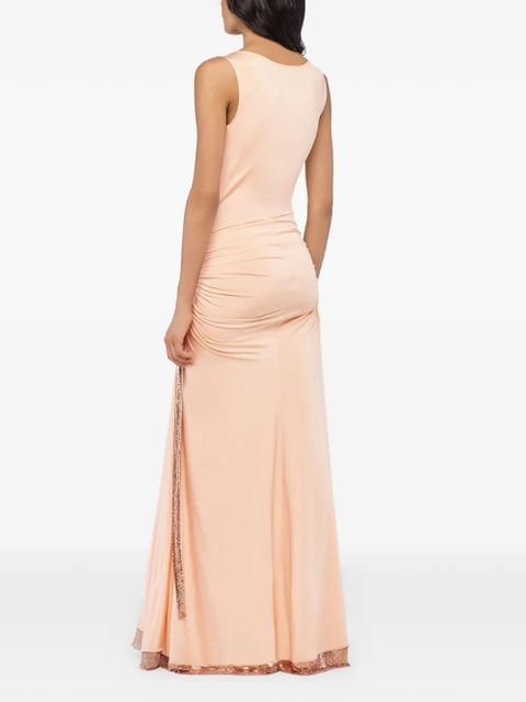 Rabanne cowl-neck maxi dress - Pink - zdjęcie produktu nr 2