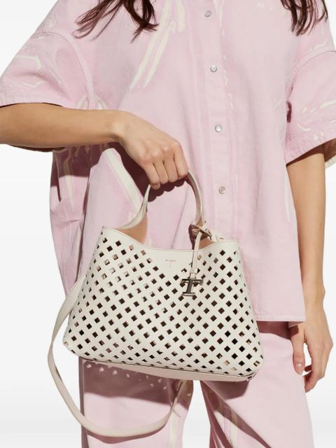 Tod's small leather tote bag - Neutrals - zdjęcie produktu nr 2