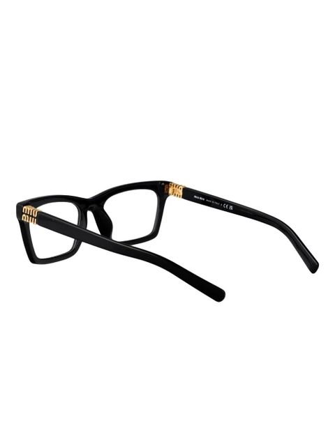Miu Miu Eyewear rectangle-frame glasses - Black - zdjęcie produktu nr 2