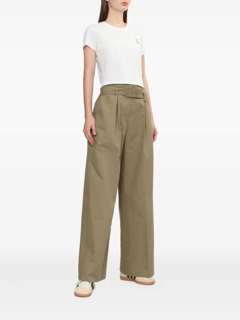 Simone Rocha belted pleated trousers - Green