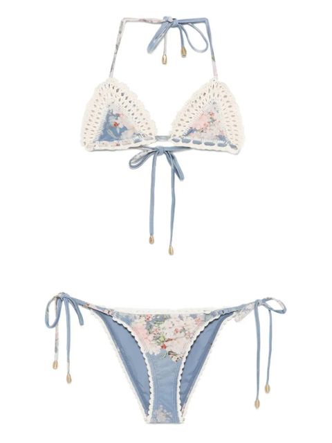 ZIMMERMANN floral-print bikini - Blue - zdjęcie produktu nr 1