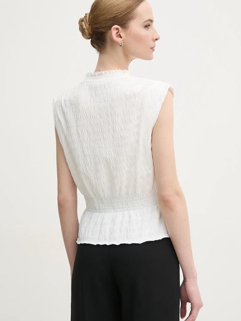 OUI bluzka damska kolor biały gładka 91991 - zdjęcie produktu nr 2