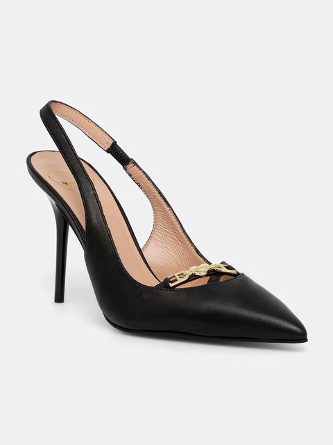 Love Moschino szpilki skórzane kolor czarny JA10309G1NIA0000 - zdjęcie produktu nr 1