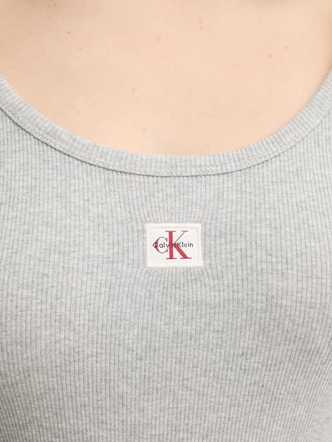 Calvin Klein Jeans longsleeve kolor szary LV047D218G