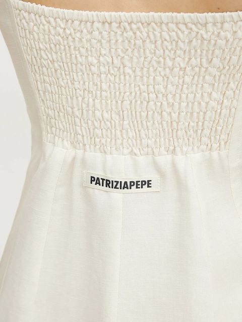 Patrizia Pepe sukienka z domieszką lnu