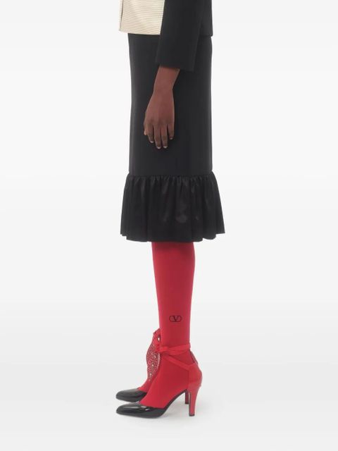 Valentino Garavani Crepe Couture midi skirt - Black