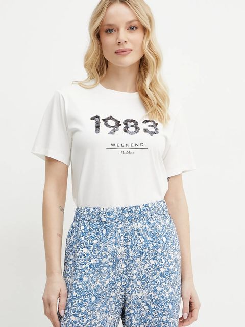 Weekend Max Mara t-shirt bawełniany - zdjęcie produktu nr 1