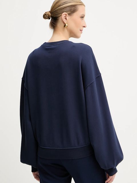 Pinko bluza bawełniana damska kolor granatowy gładka 105510 A2RB