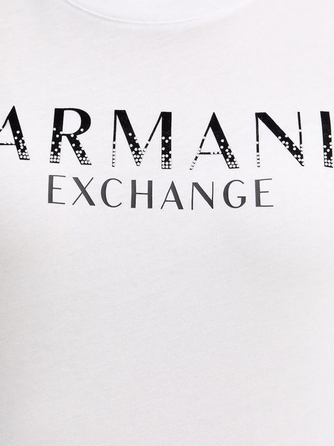 Armani Exchange t-shirt bawełniany damski kolor biały XW001351 AF17172