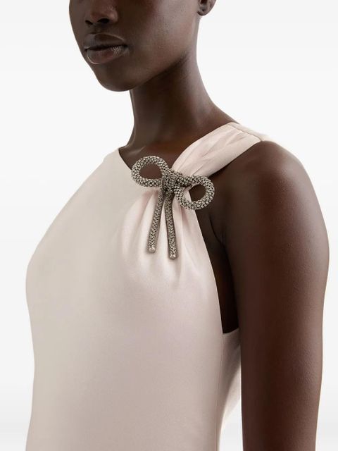 Jil Sander jewel bow flared evening dress - Pink - zdjęcie produktu nr 2