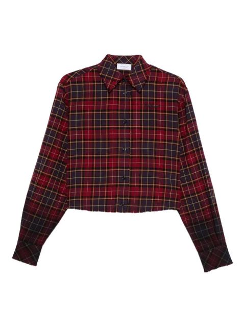 Off-White plaid buttoned shirt - Red - zdjęcie produktu nr 1