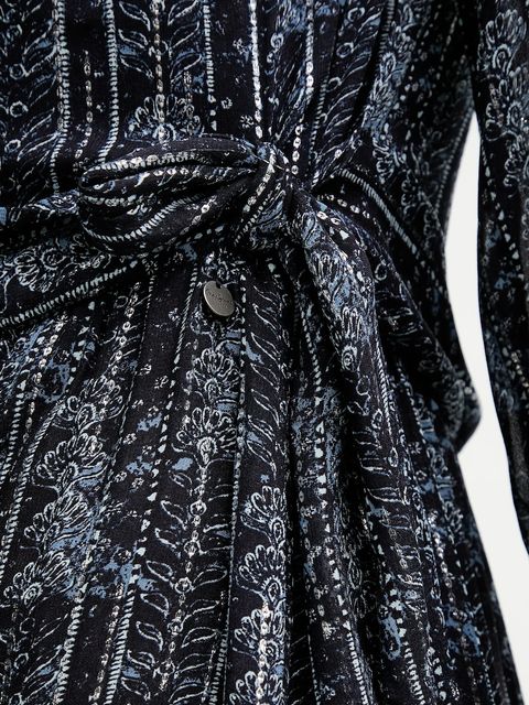 Pepe Jeans sukienka kolor granatowy maxi rozkloszowana PL9537722