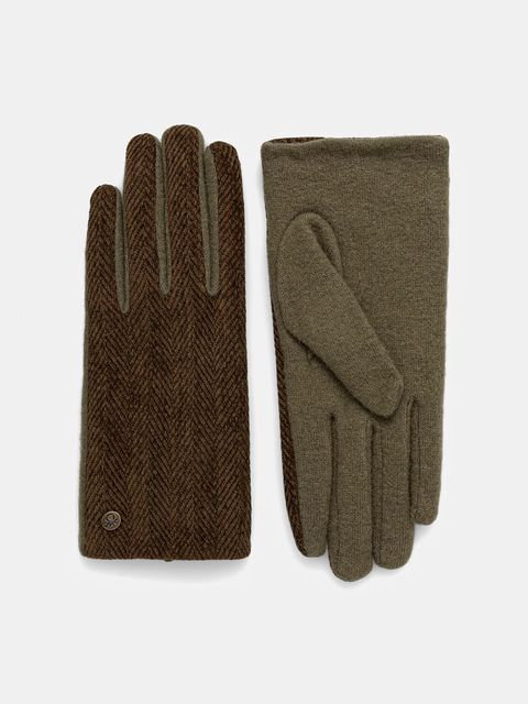 United Colors of Benetton rękawiczki damskie kolor zielony 6YGSDG00D