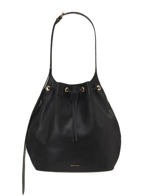 ANINE BING Alana leather bucket bag - Black - zdjęcie produktu nr 1