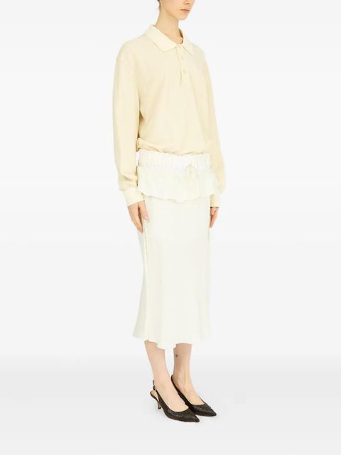 Maison Margiela long-sleeved midi dress - White