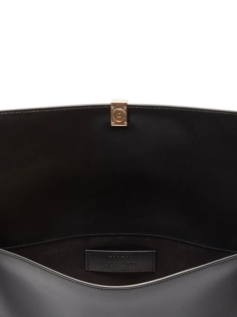 LouLou de Saison Elmer leather clutch - Black