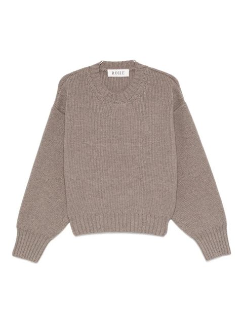 Róhe drop-shoulder ribbed-knit jumper - Brown - zdjęcie produktu nr 2