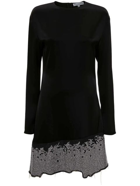 JW Anderson glitter-detail crew-neck minidress - Black - zdjęcie produktu nr 1