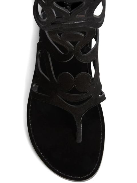 PUCCI low Gladiator sandals - Black