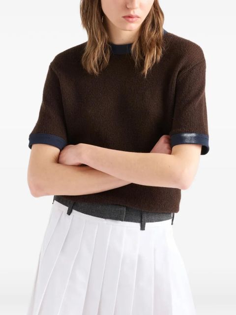 Prada short-sleeve sweater - Brown