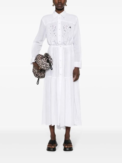 PINKO Dolce Vita maxi shirt dress - White - zdjęcie produktu nr 2