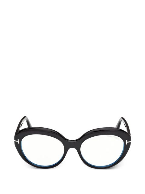 TOM FORD Eyewear oval-frame glasses - Black - zdjęcie produktu nr 1