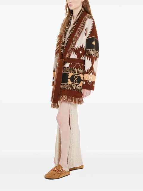 Alanui Icon Jacquard cardigan - Brown