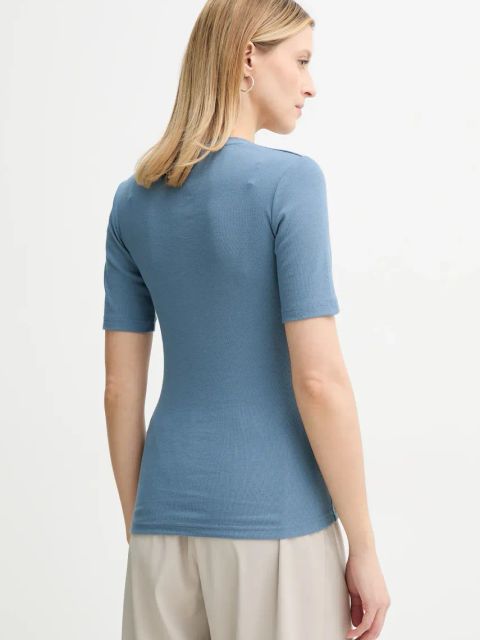 Samsoe Samsoe t-shirt damski kolor niebieski