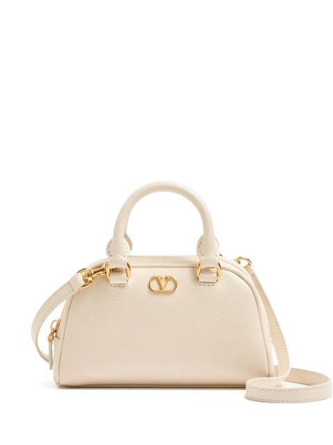Valentino Garavani mini Bowling logo tote bag - Neutrals - zdjęcie produktu nr 1